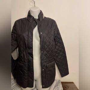 Peter Millar ladies’ black diamond quilted packable jacket size small, brand new